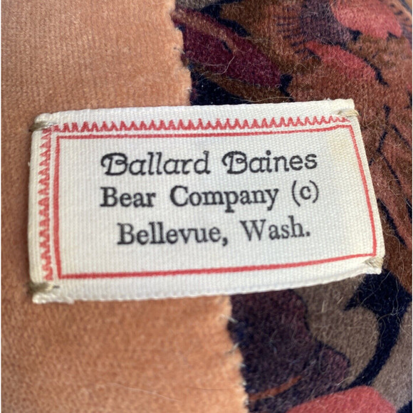 Handmade BALLARD BAINES BEAR CO JESTER Bear Plush Fully Jointed Posable 1990's - Picture 8 of 11